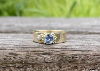 Sieraad van eigen goud opnieuw vormgegeven in 14k goud