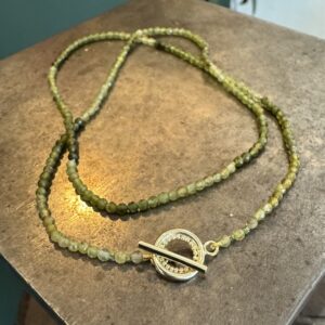 Green tourmaline necklace