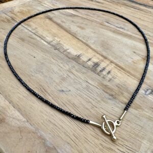 Black spinel necklace