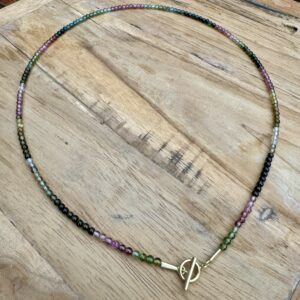 Multi-colored tourmaline necklace