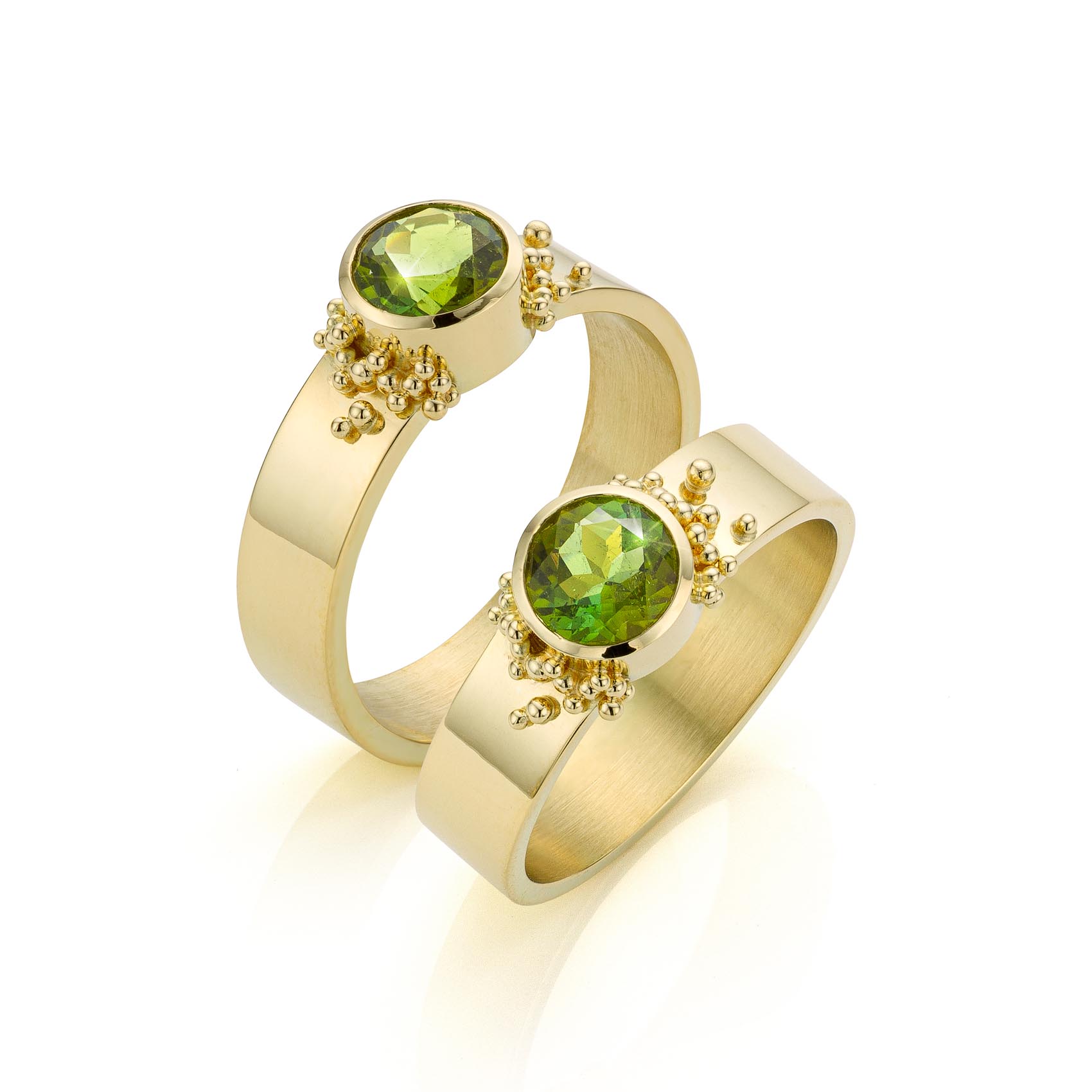 Sirius met ronde groene toermalijn - Afbeelding 4